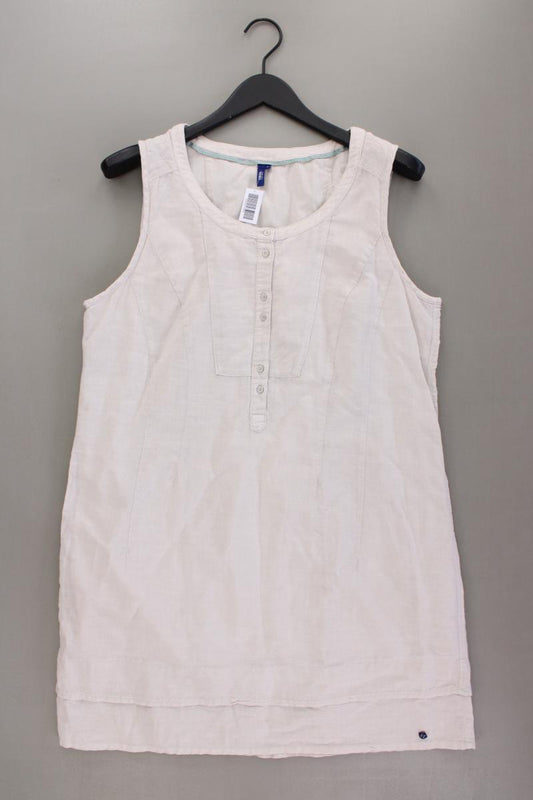 Cecil Midikleid Gr. L Ärmellos creme aus Leinen