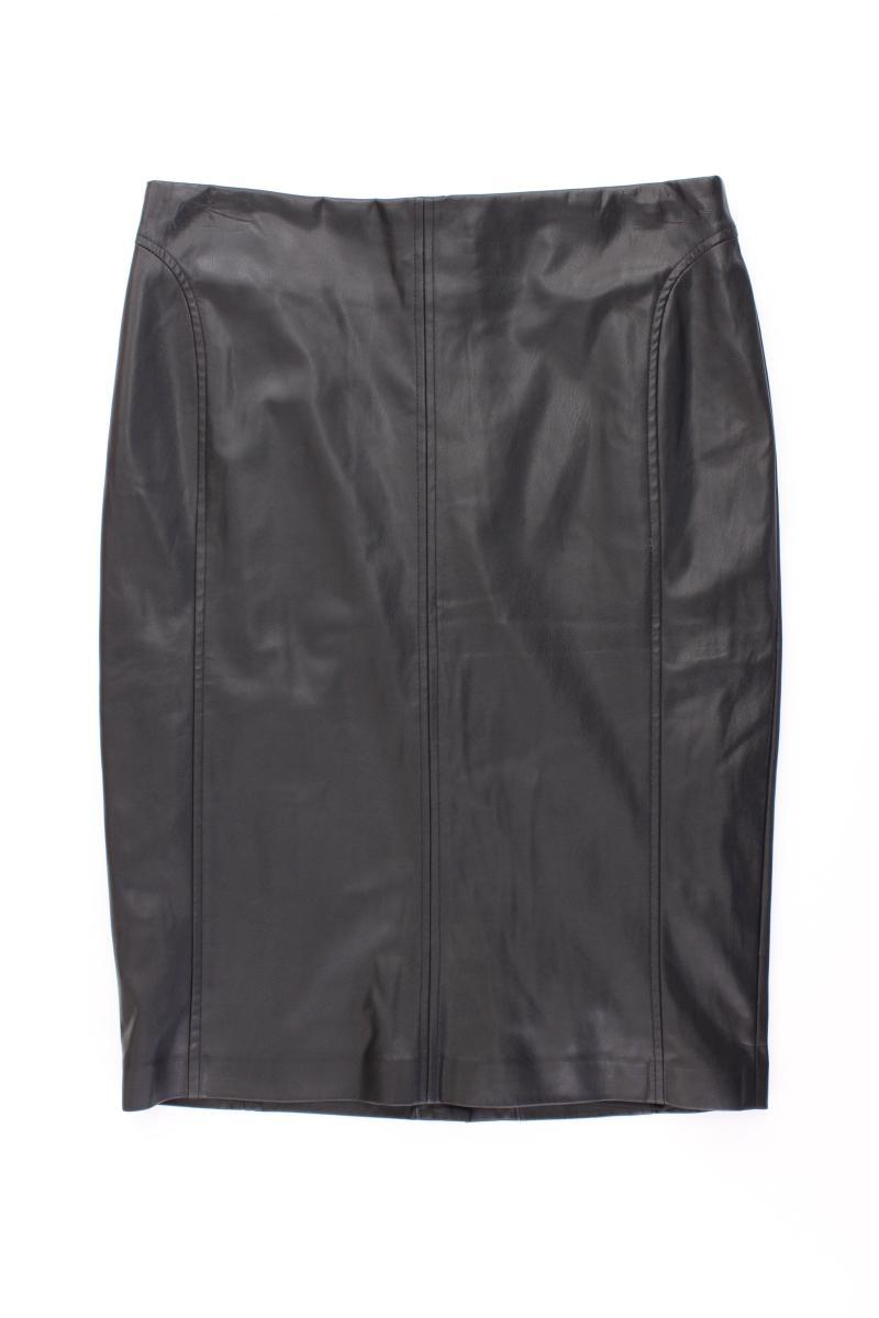 comma, Kunstlederrock Gr. 34 neuwertig schwarz aus Polyurethan