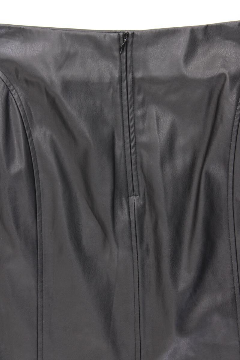 comma, Kunstlederrock Gr. 34 neuwertig schwarz aus Polyurethan