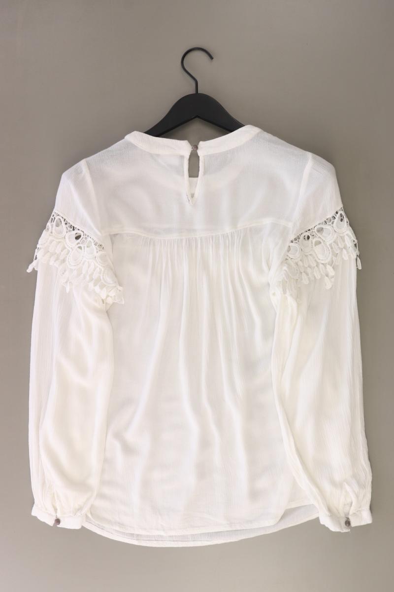 Aniston Langarmbluse Gr. 38 weiß aus Viskose