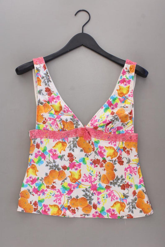 Christian Dior Trägertop Gr. 38 mit Blumenmuster Vintage mehrfarbig