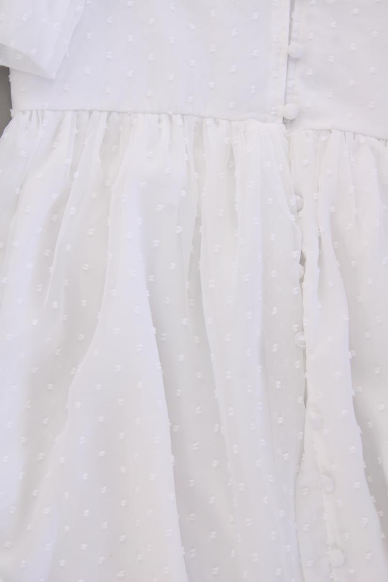 Forever Unique Chiffonkleid Gr. 38 3/4 Ärmel weiß aus Polyester
