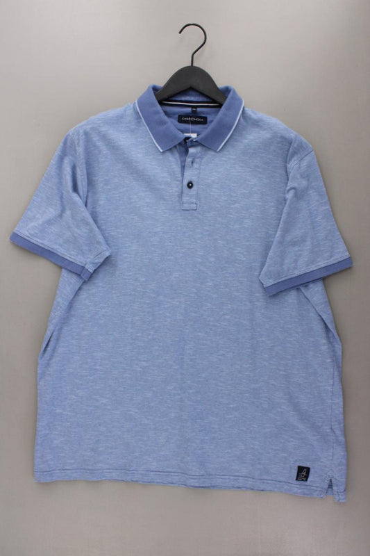 Casa Moda Poloshirt für Herren Gr. XXL Kurzarm blau aus Baumwolle