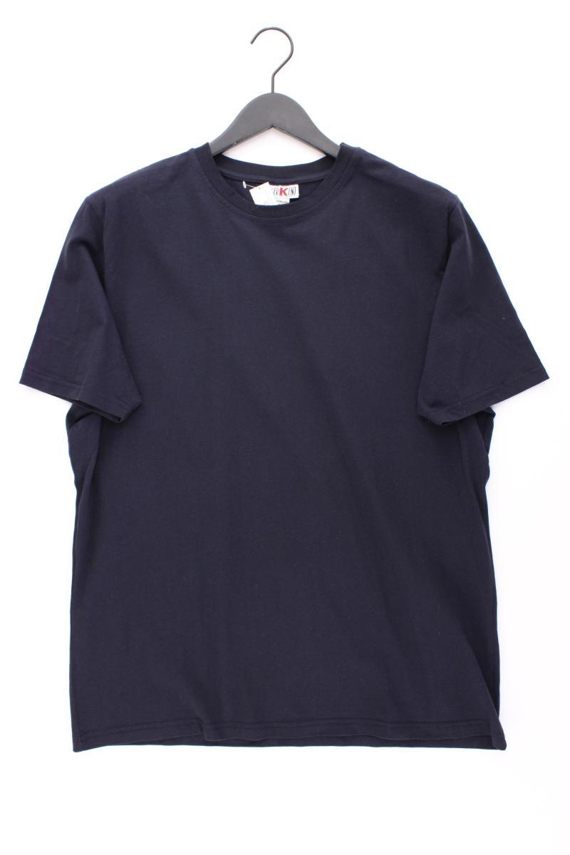 Roger Kent Shirt für Herren Gr. 56 Kurzarm blau aus Baumwolle
