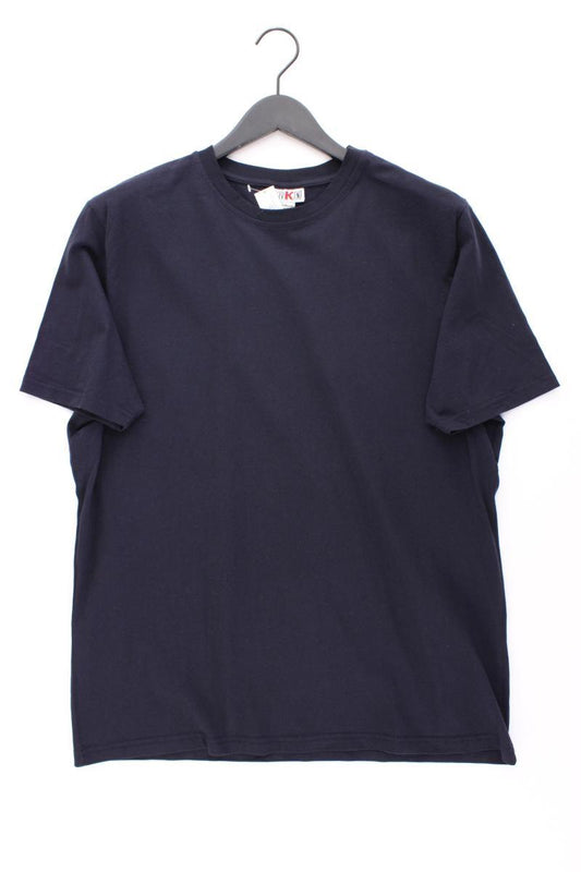 Roger Kent Shirt für Herren Gr. 56 Kurzarm blau aus Baumwolle
