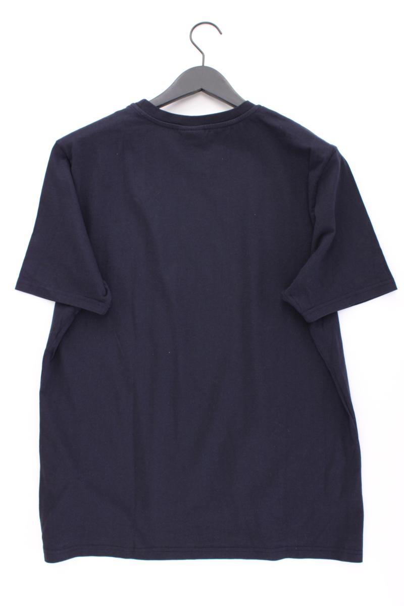 Roger Kent Shirt für Herren Gr. 56 Kurzarm blau aus Baumwolle