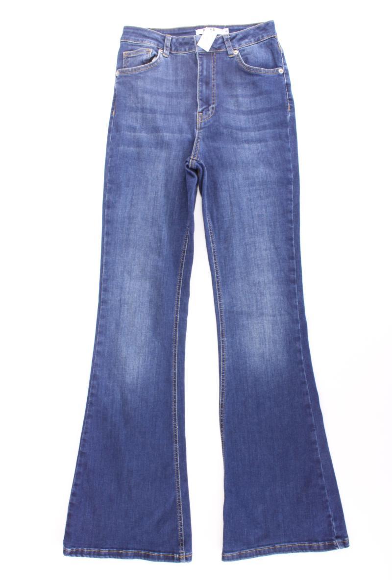 NA-KD Jeans Schlaghose Gr. 36 blau aus Baumwolle