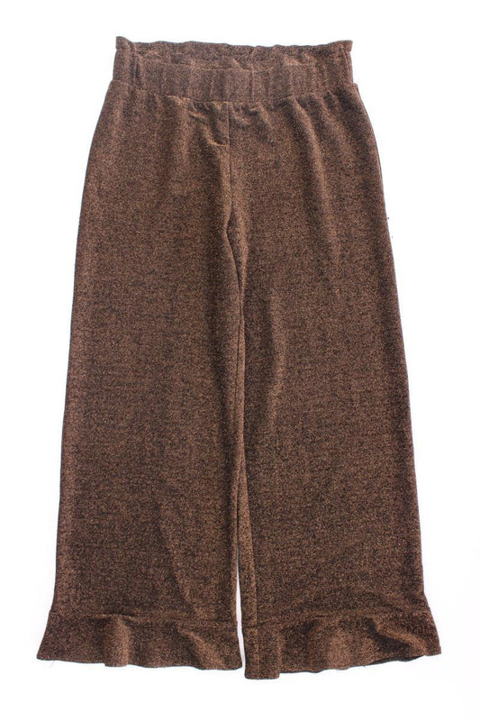 Vila Stretchhose Gr. 38 mit Glitzer gold