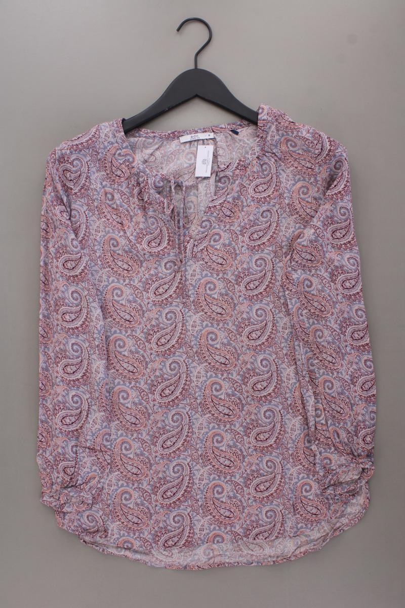 edc by Esprit Langarmbluse Gr. M mit Paisleymuster lila aus Viskose
