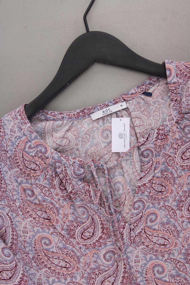 edc by Esprit Langarmbluse Gr. M mit Paisleymuster lila aus Viskose