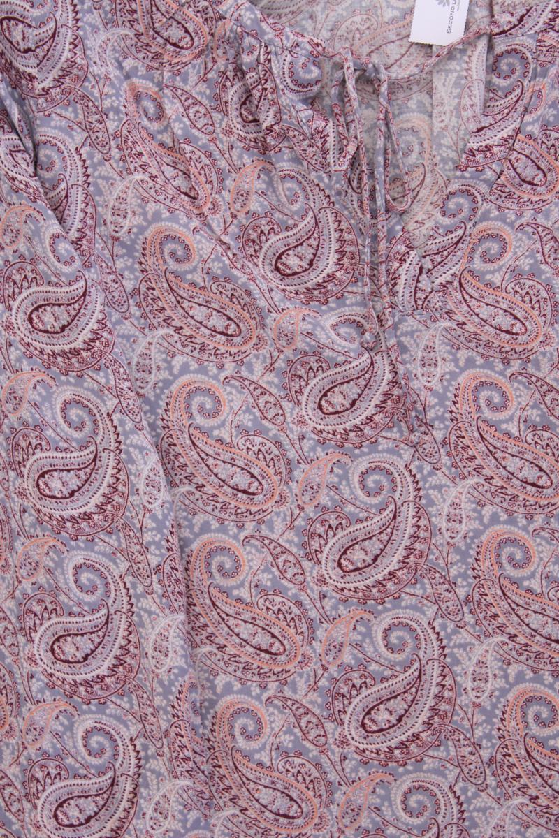 edc by Esprit Langarmbluse Gr. M mit Paisleymuster lila aus Viskose