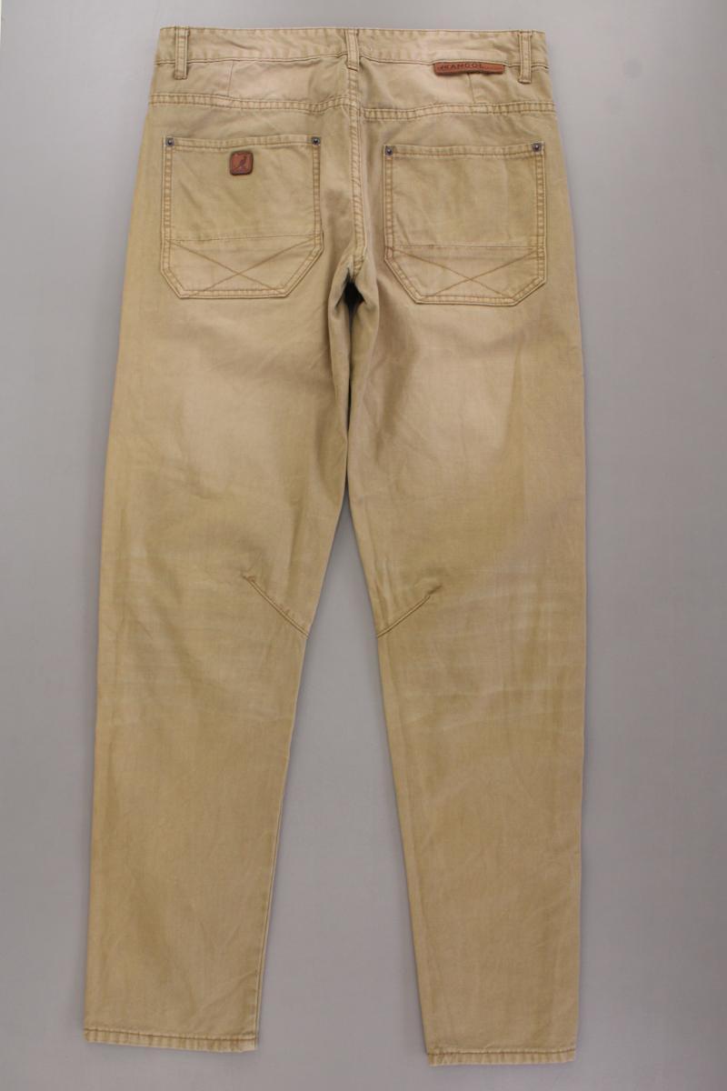 Kangol Hose für Herren Gr. W32/L34 braun aus Baumwolle