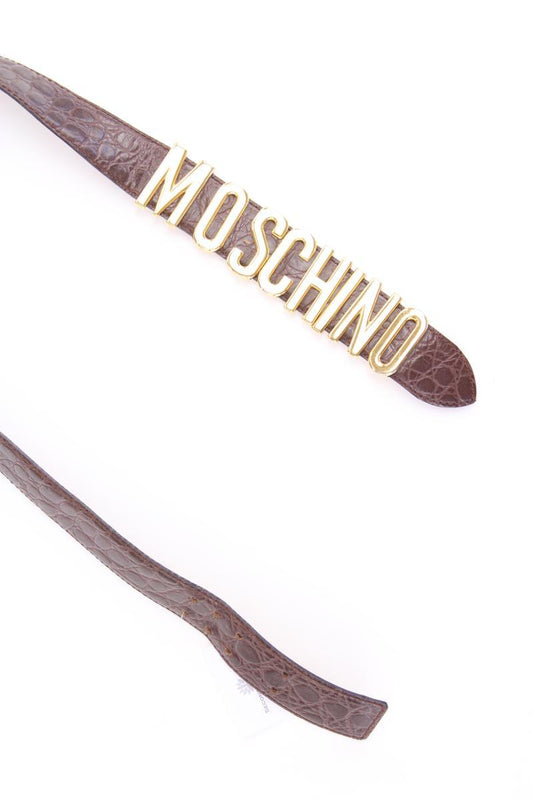 Moschino Taillengürtel Gr. 46cm braun aus Leder