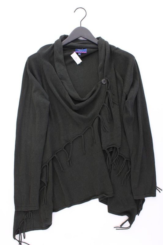 Tom Tailor Strickjacke Gr. XL Langarm olivgrün aus Baumwolle