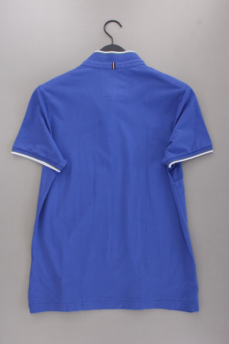 Strellson T-Shirt für Herren Gr. L neuwertig Kurzarm blau aus Baumwolle