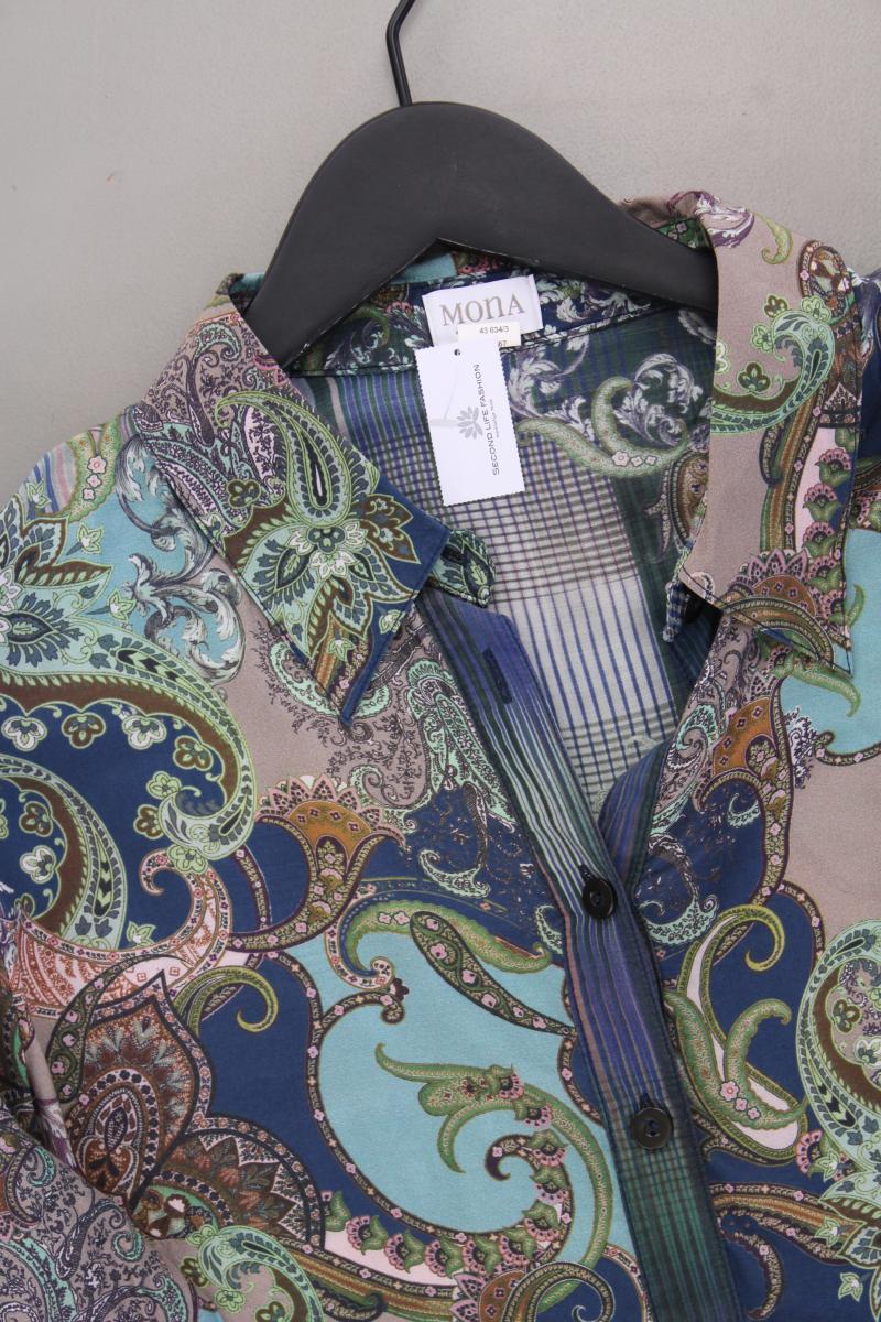 Mona Langarmbluse Gr. 44 mit Paisleymuster mehrfarbig