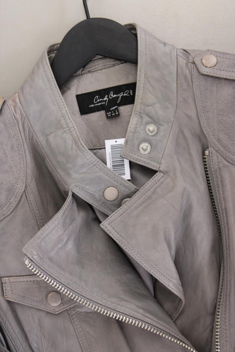 C&A Lederjacke Gr. 46 grau
