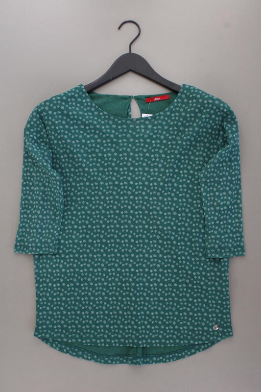 s.Oliver Classic Bluse Gr. 38 3/4 Ärmel grün aus Polyamid