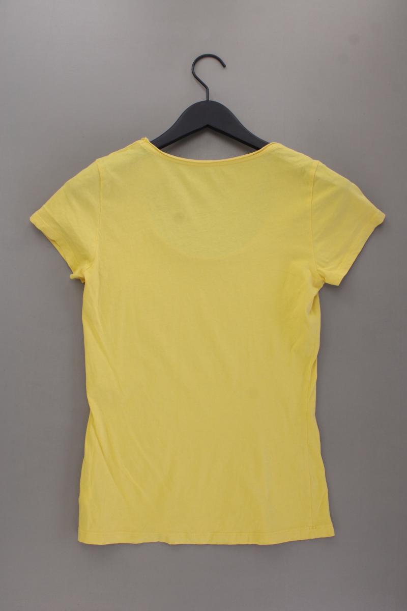 Hallhuber T-Shirt Gr. S Kurzarm gelb aus Baumwolle