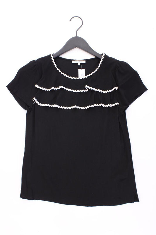 mint & berry Kurzarmbluse Gr. 36 schwarz aus Polyester