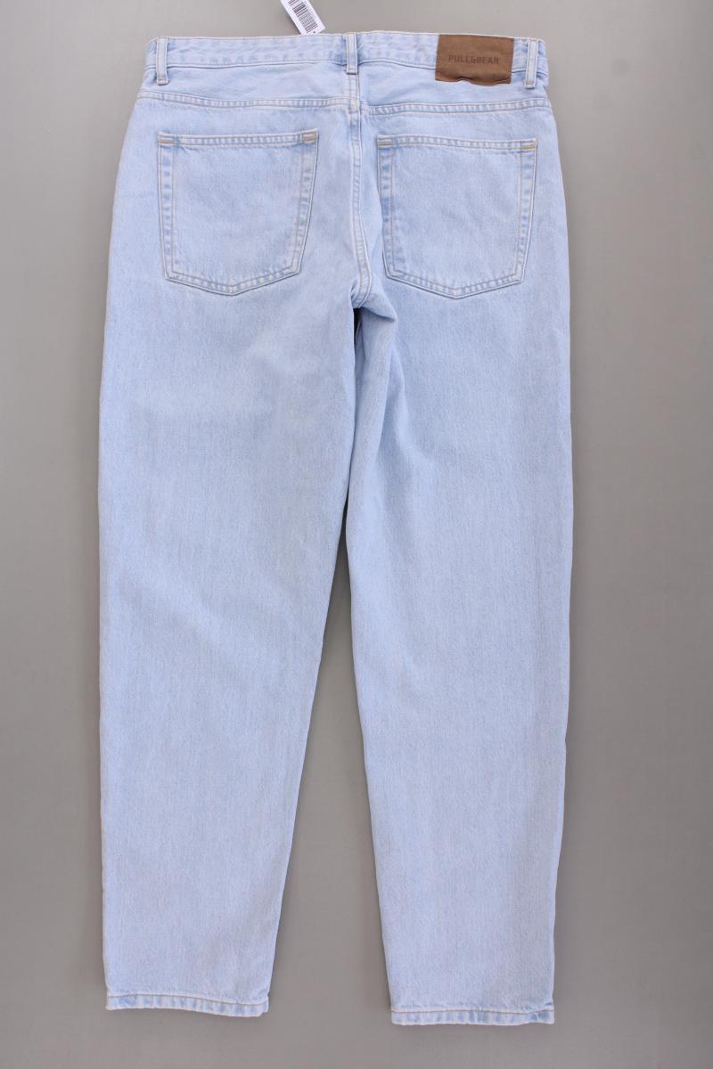 Pull&Bear Straight Jeans Gr. 42 blau aus Baumwolle