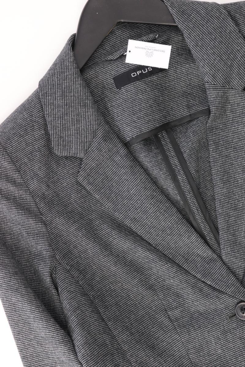 Opus Regular Blazer Gr. 38 kariert grau