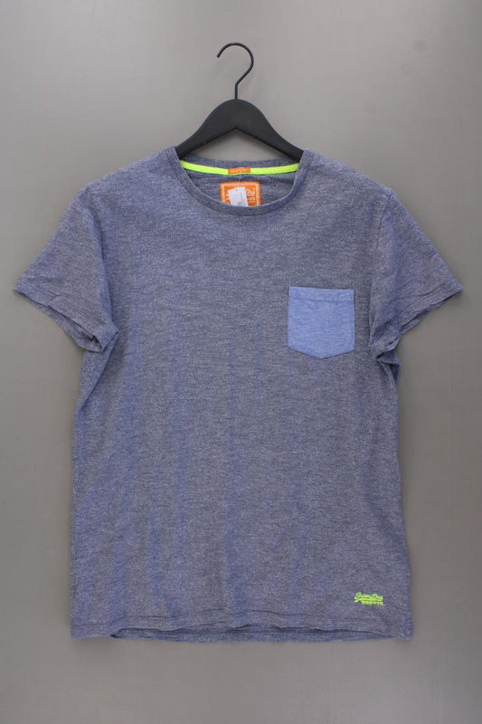 Superdry T-Shirt für Herren Gr. XL Kurzarm blau aus Baumwolle