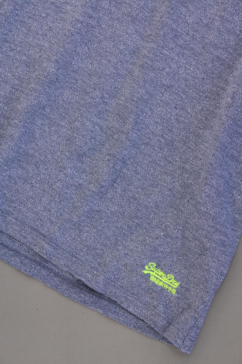 Superdry T-Shirt für Herren Gr. XL Kurzarm blau aus Baumwolle