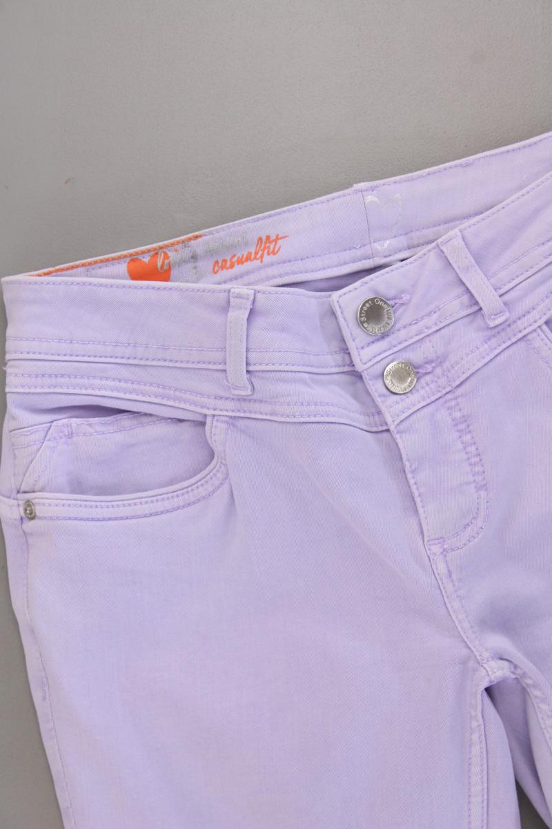 Street One Hose Gr. 36 lila aus Baumwolle