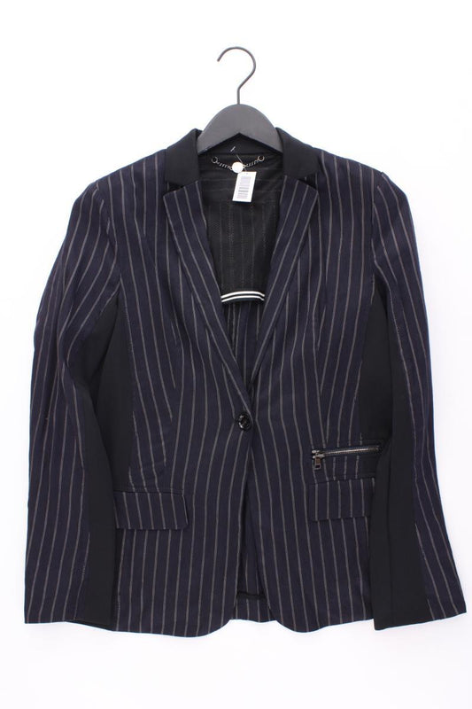 Marc Cain Leinenblazer Gr. 38 gestreift blau