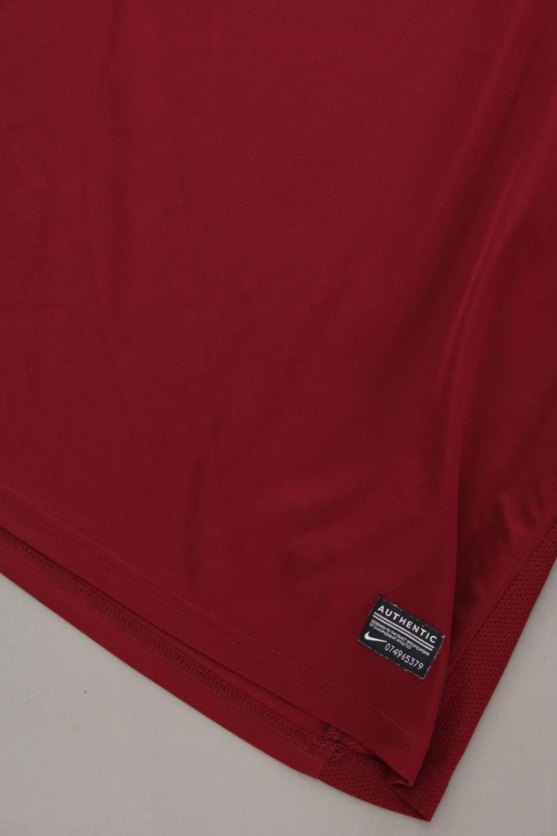 Nike Sportshirt für Herren Gr. XXL neuwertig Kurzarm rot aus Polyester