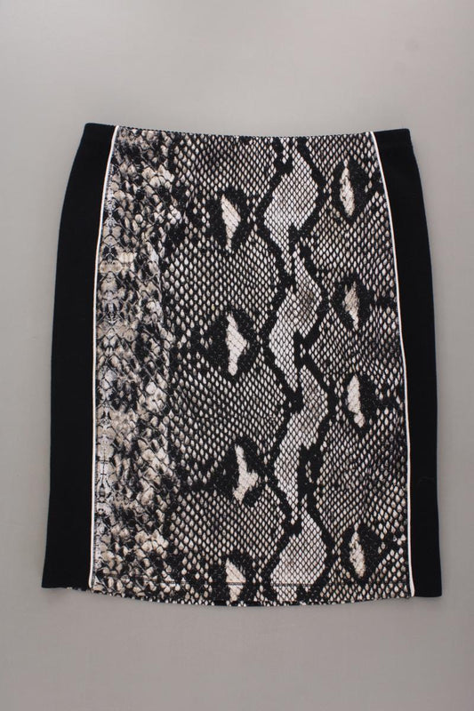 Marc Cain Stretchrock Gr. 40 mit Tierdruck grau aus Viskose