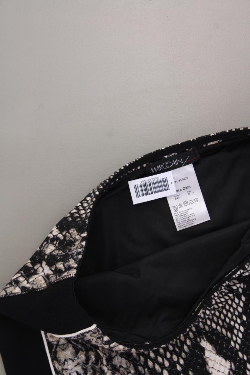 Marc Cain Stretchrock Gr. 40 mit Tierdruck grau aus Viskose