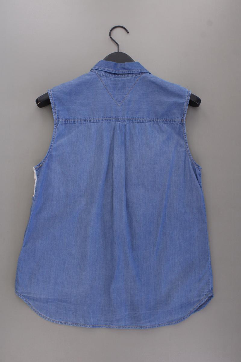 Hilfiger Denim Ärmellose Bluse Gr. L blau aus Baumwolle