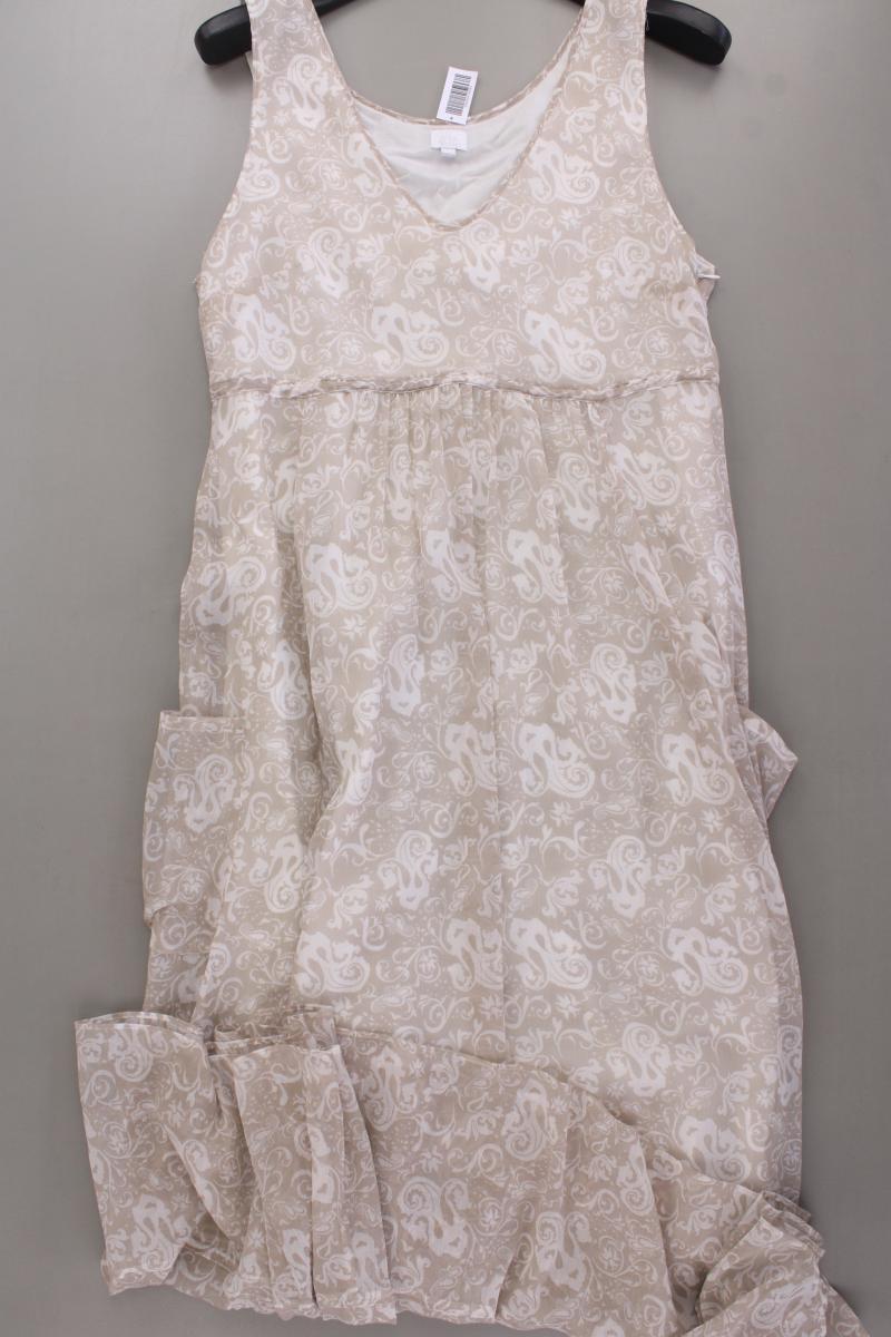 Alba Moda Chiffonkleid Gr. 40 neuwertig Träger creme aus Baumwolle