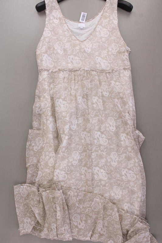 Alba Moda Chiffonkleid Gr. 40 neuwertig Träger creme aus Baumwolle