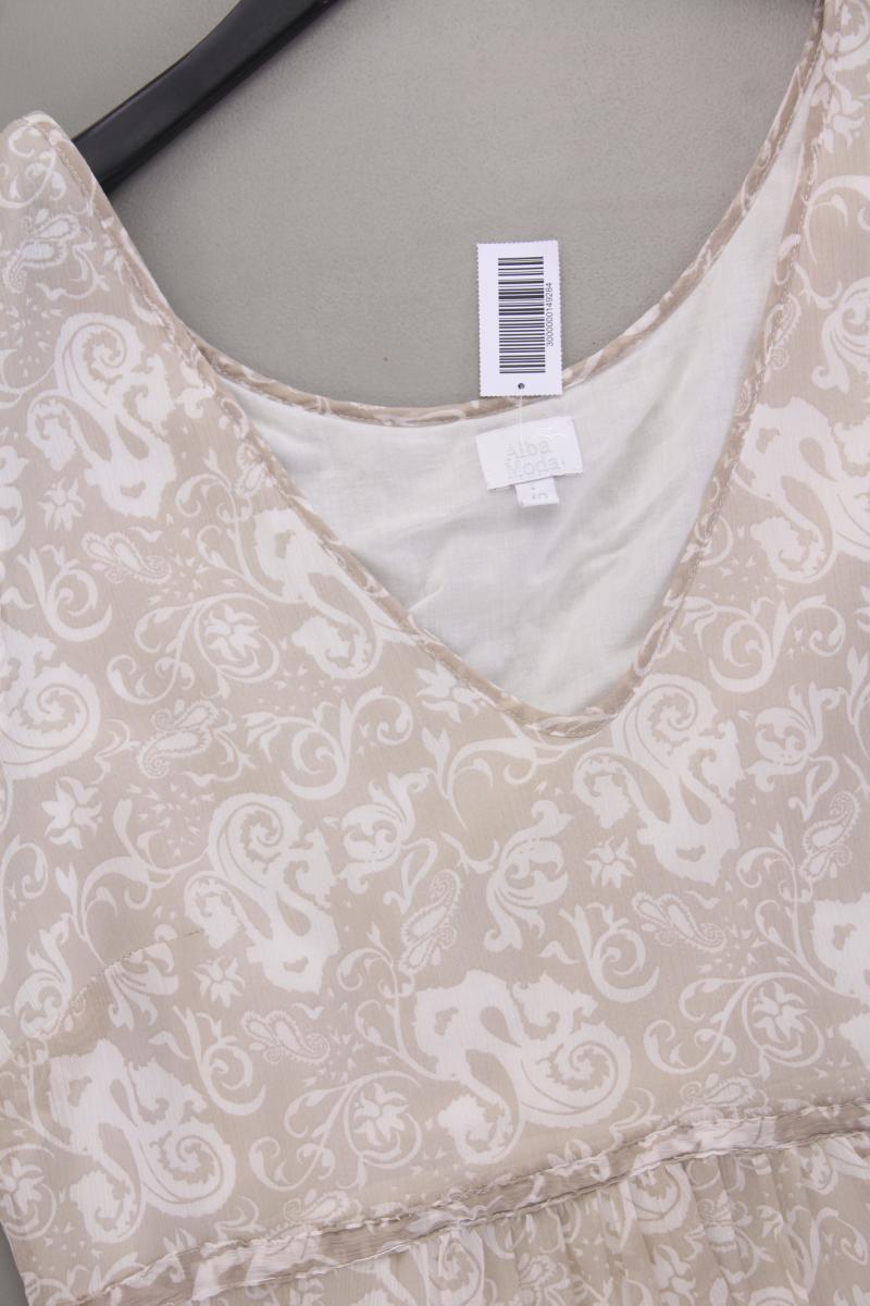 Alba Moda Chiffonkleid Gr. 40 neuwertig Träger creme aus Baumwolle