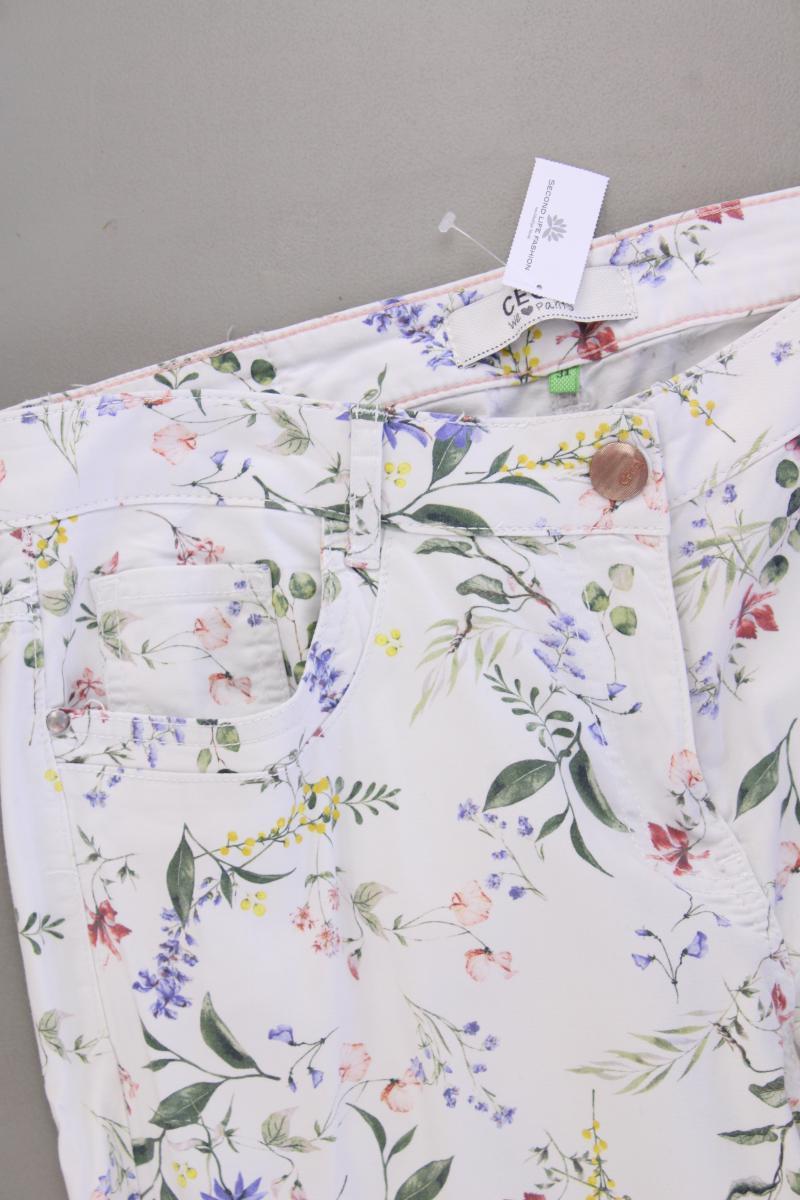 Cecil Hose Gr. W31 mit Blumenmuster mehrfarbig