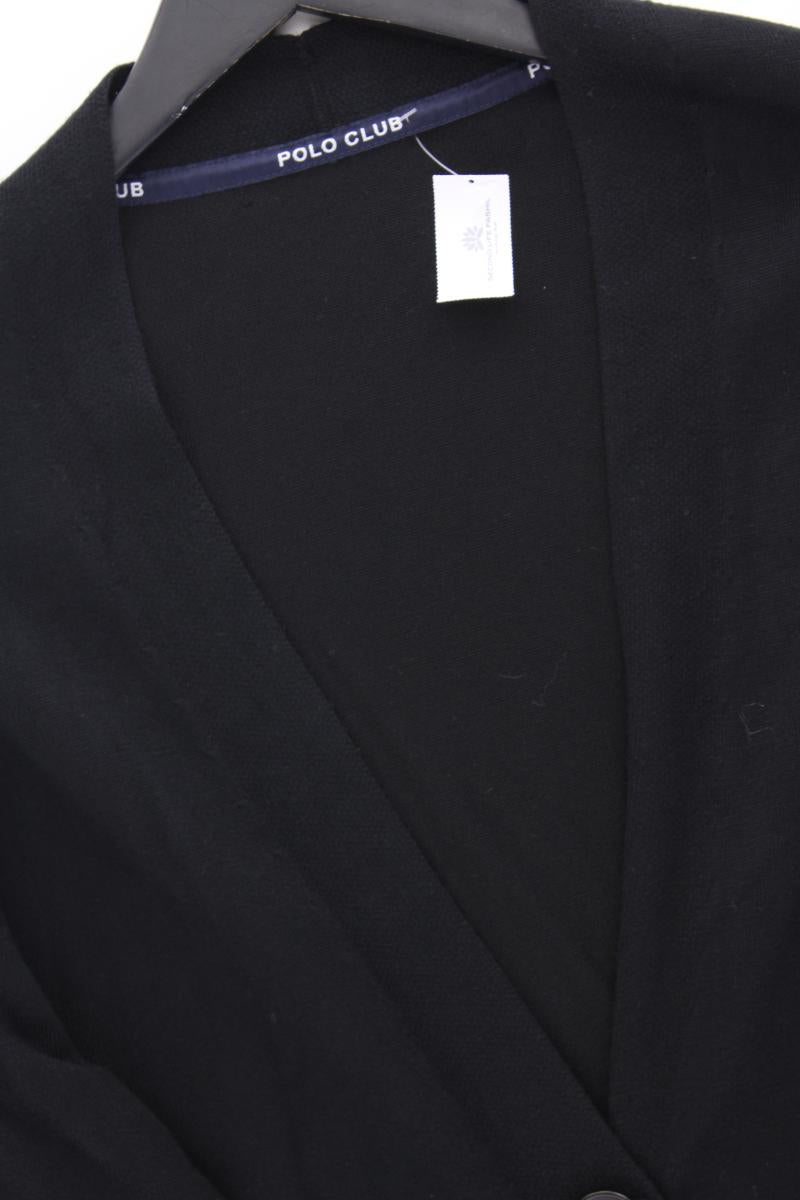 Polo Club Strickjacke Gr. 48 Langarm schwarz