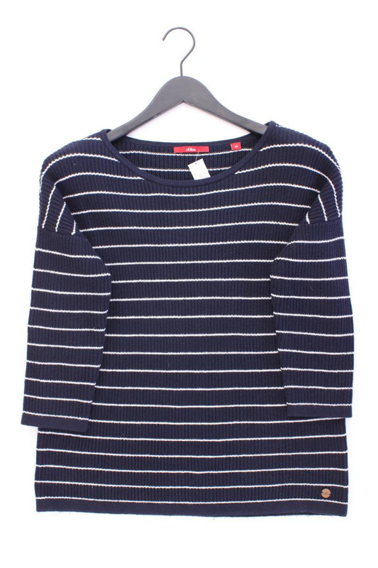 s.Oliver Feinstrickpullover Gr. 38 gestreift blau