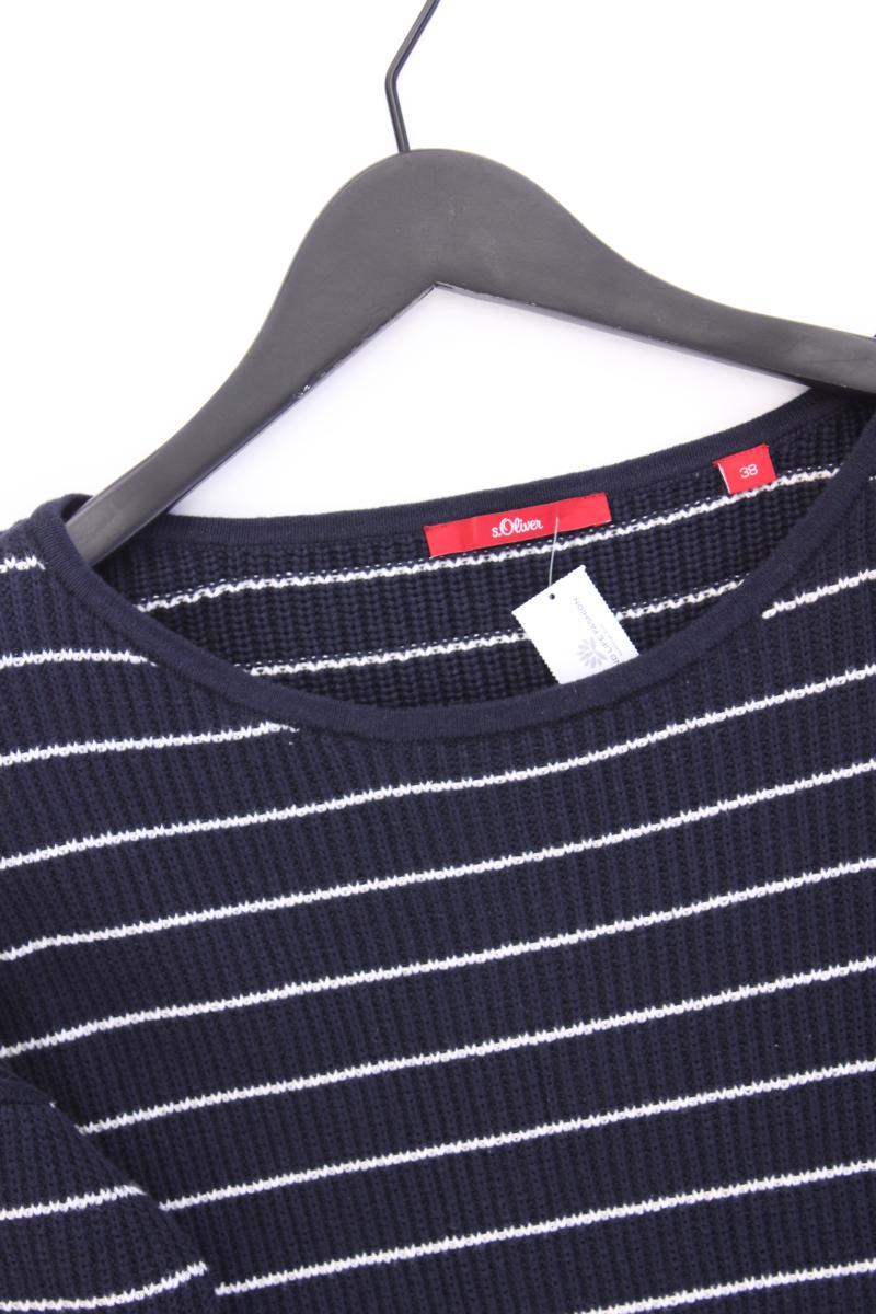 s.Oliver Feinstrickpullover Gr. 38 gestreift blau