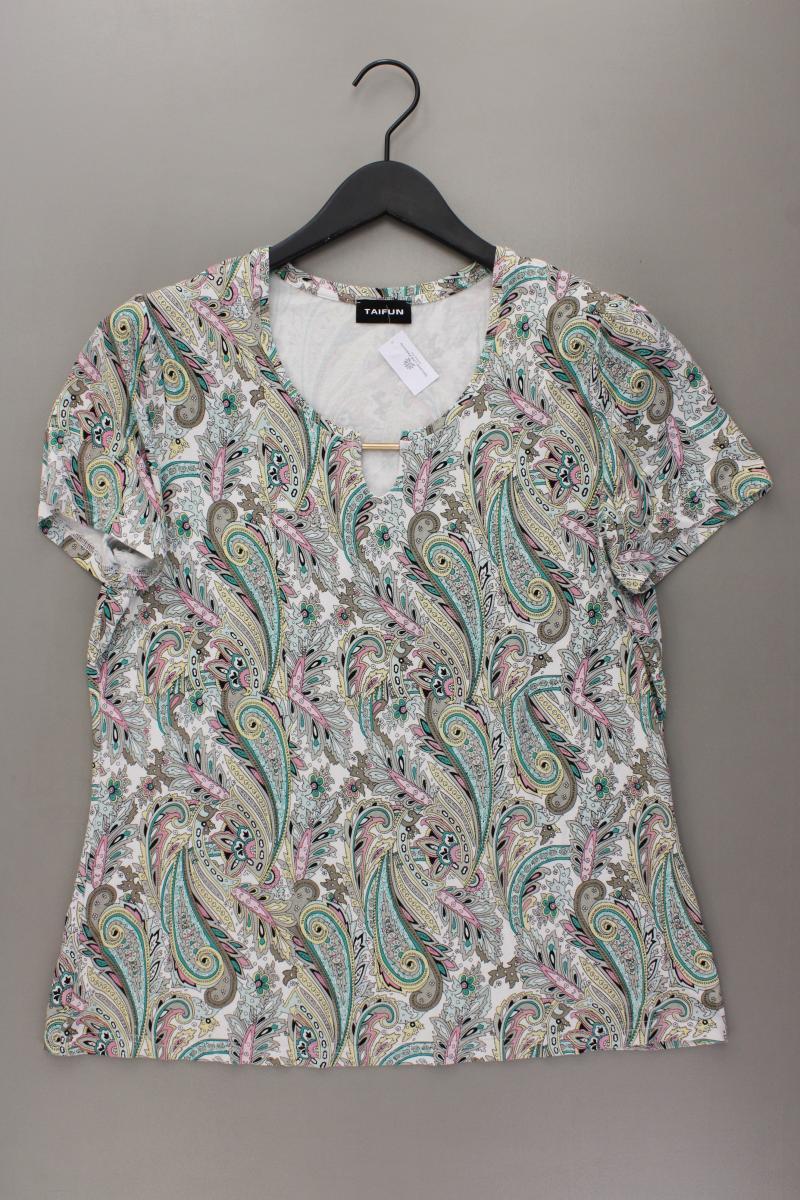 Taifun Printshirt Gr. 42 mit Paisleymuster Kurzarm mehrfarbig