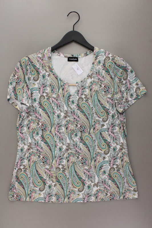 Taifun Printshirt Gr. 42 mit Paisleymuster Kurzarm mehrfarbig