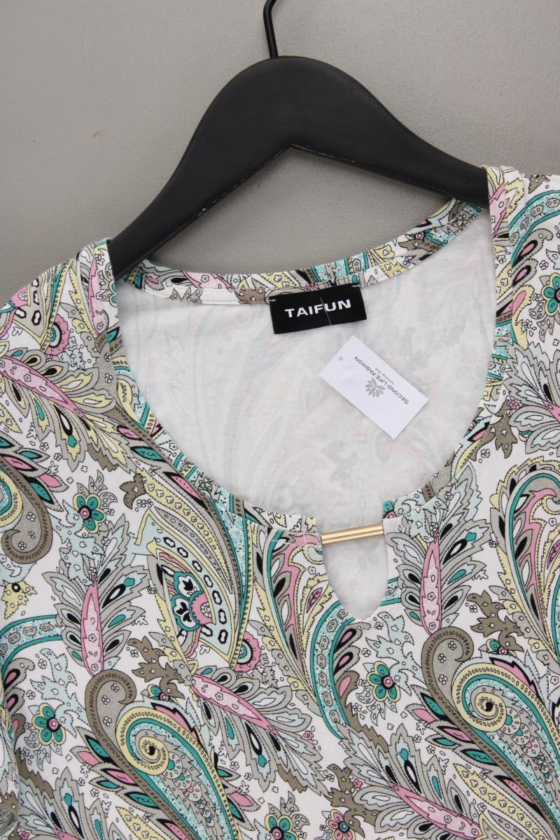 Taifun Printshirt Gr. 42 mit Paisleymuster Kurzarm mehrfarbig