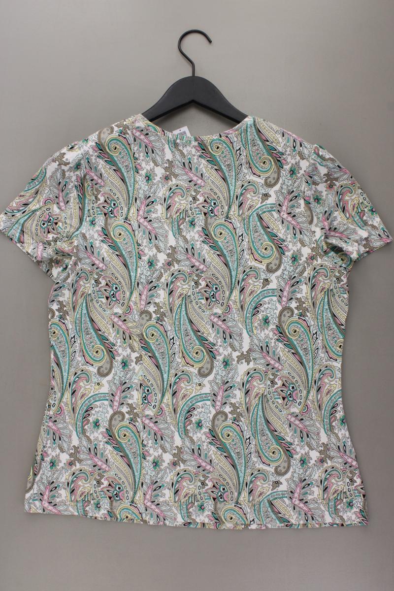 Taifun Printshirt Gr. 42 mit Paisleymuster Kurzarm mehrfarbig