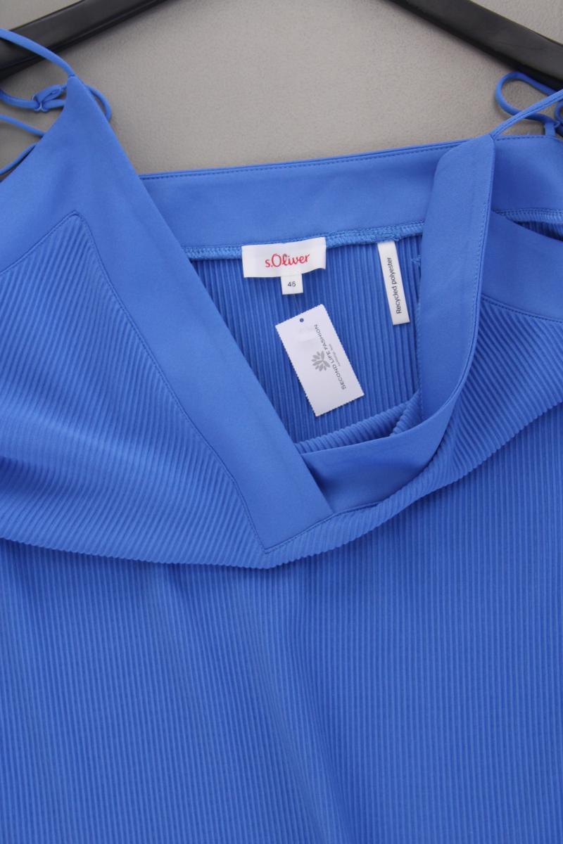 s.Oliver Spaghetti-Top Gr. 46 neuwertig blau aus Polyester