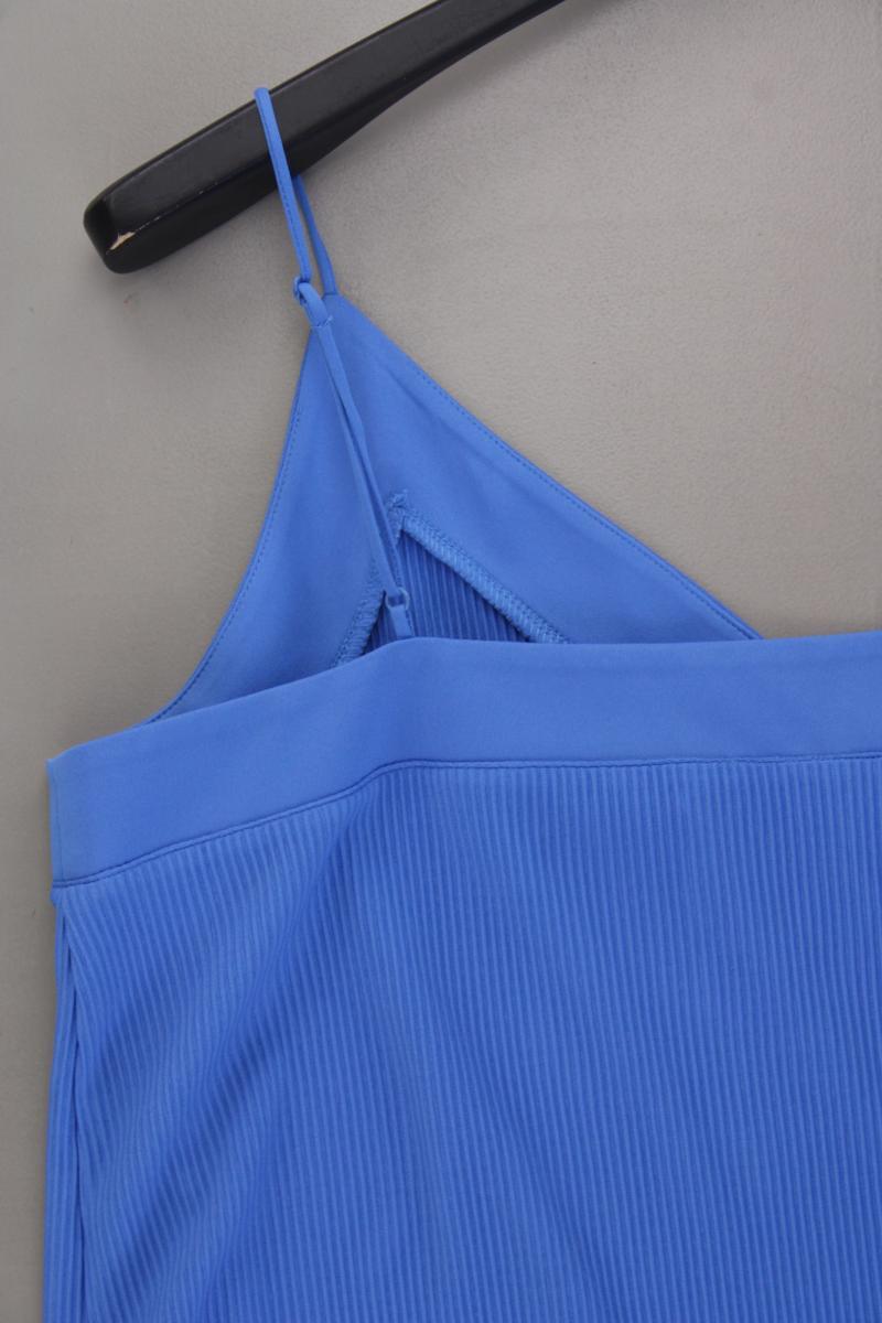 s.Oliver Spaghetti-Top Gr. 46 neuwertig blau aus Polyester