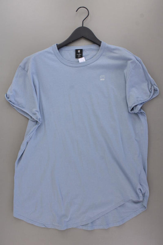 G-Star RAW T-Shirt für Herren Gr. XL Kurzarm blau aus Baumwolle