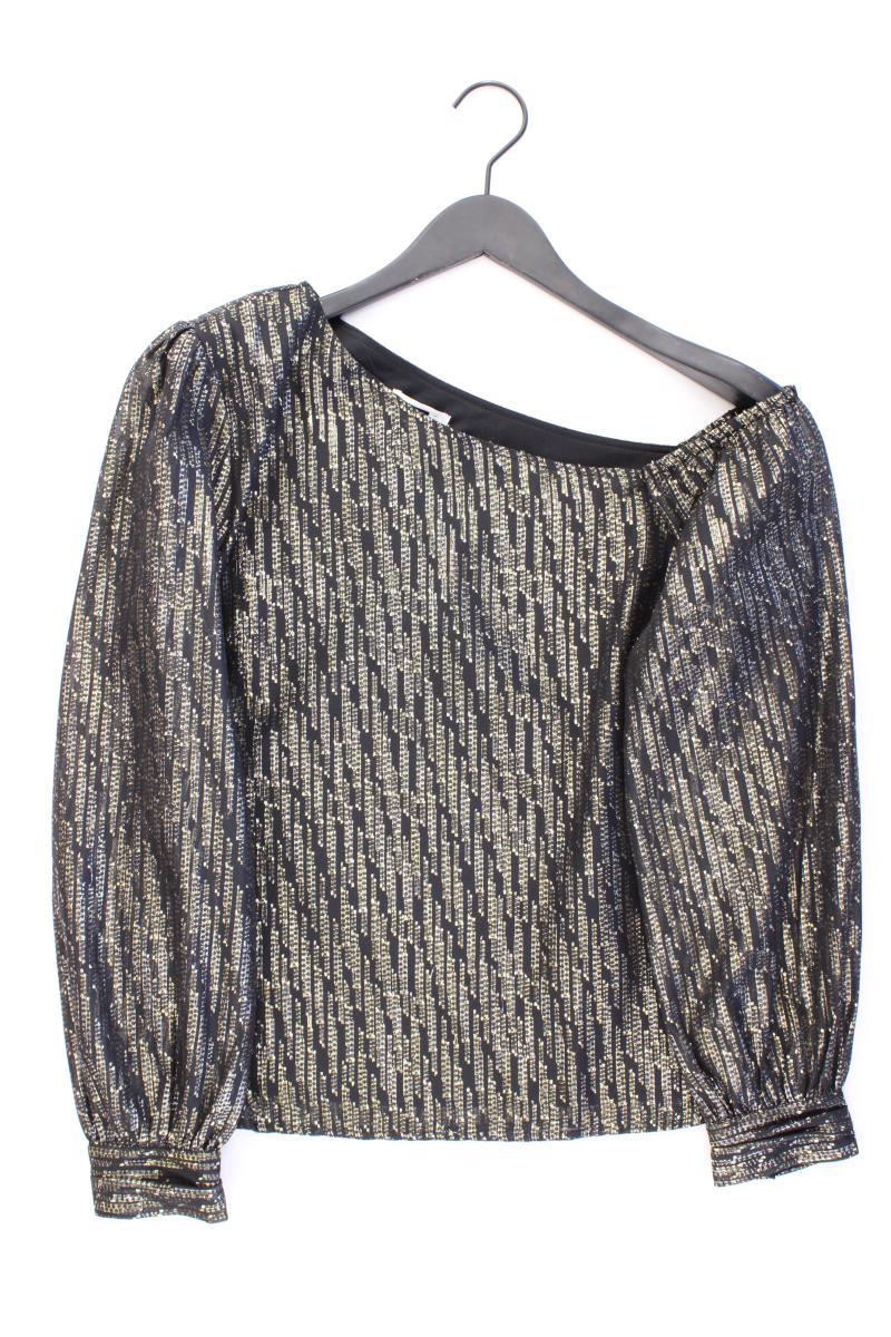 WE Fashion Langarmbluse Gr. L neu mit Etikett mit Glitzer gold aus Polyester