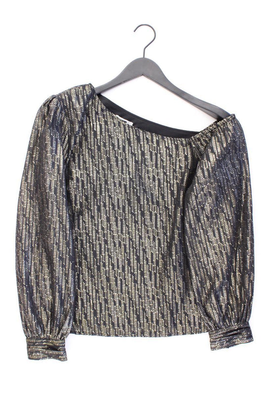 WE Fashion Langarmbluse Gr. L neu mit Etikett mit Glitzer gold aus Polyester